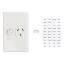 Picture of Single Switched Socket, Classic C2000 Series, Vertical Circuit Identification
