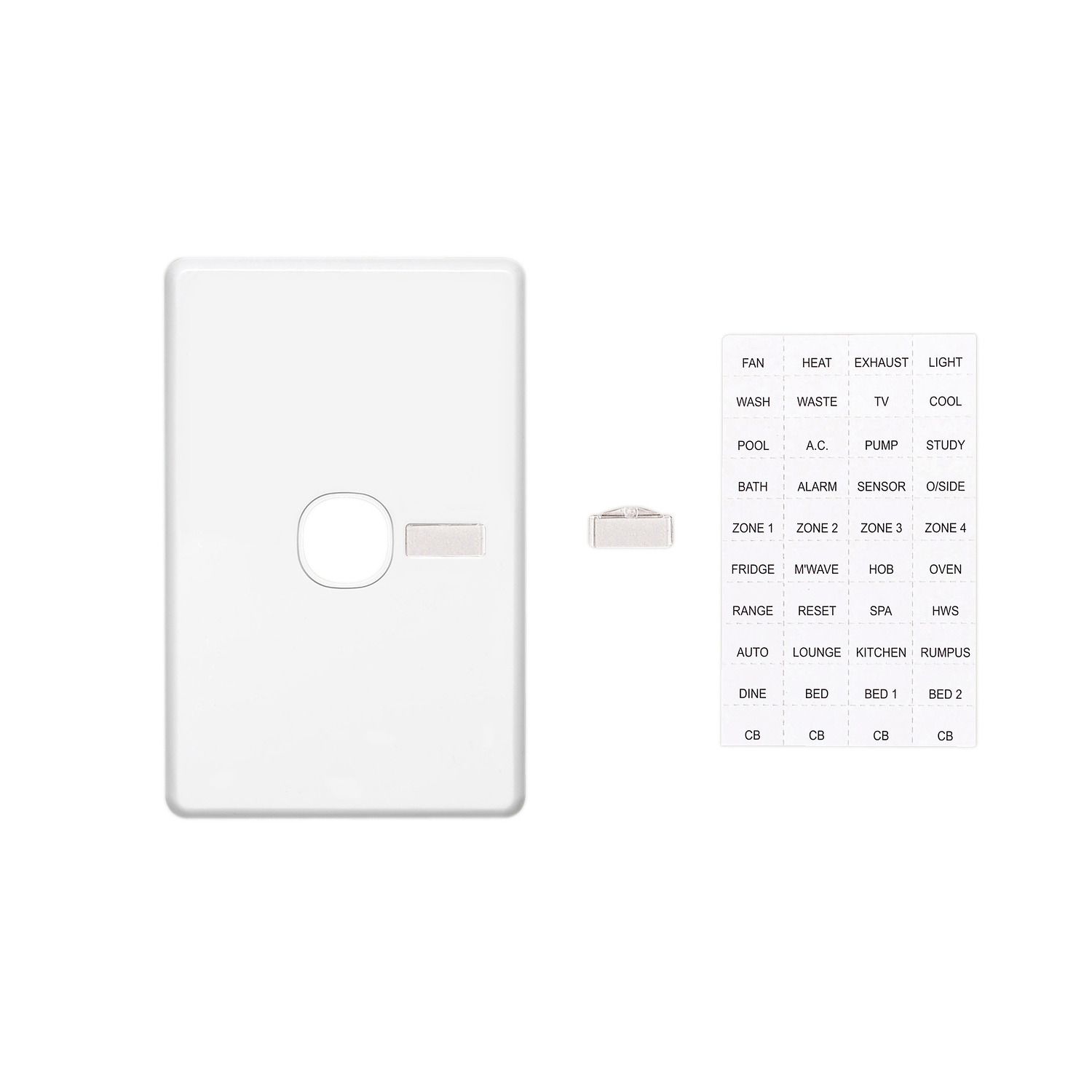 Picture of Switch Grid Plate and Cover, Classic C2000 Series, 1 Gang, Less Mechanism, Vertical Mount