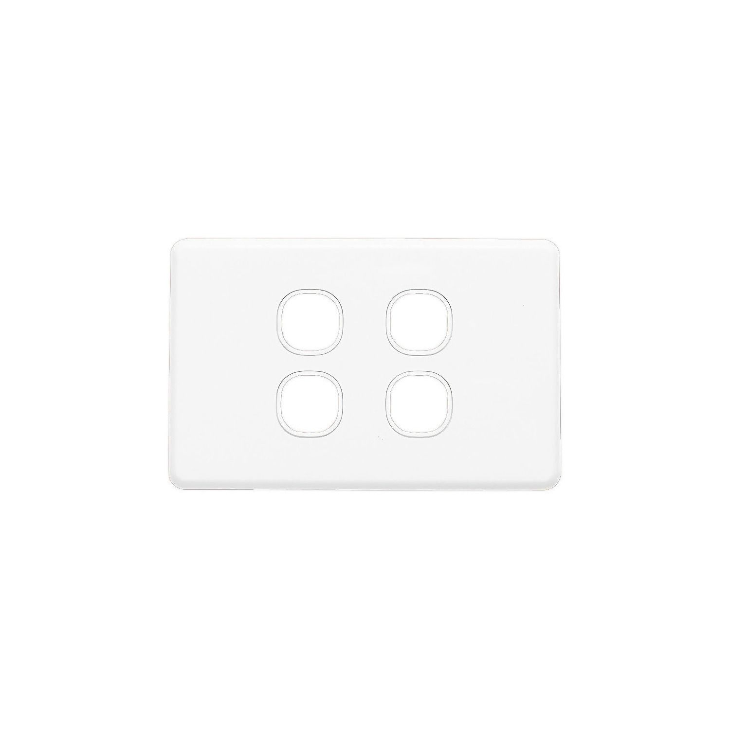 Picture of Switch Grid Plate and Cover, Classic C2000 Series, 4 Gang, Less Mechanism