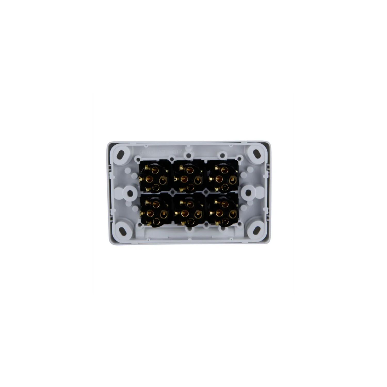Picture of Flush Switch, Classic C2000 Series, 6 Gang, 250VAC, 10A, Standard, Horizontal