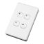Picture of Plastic Plate Wall Switches, C-Bus Control and Management System, 4 Button