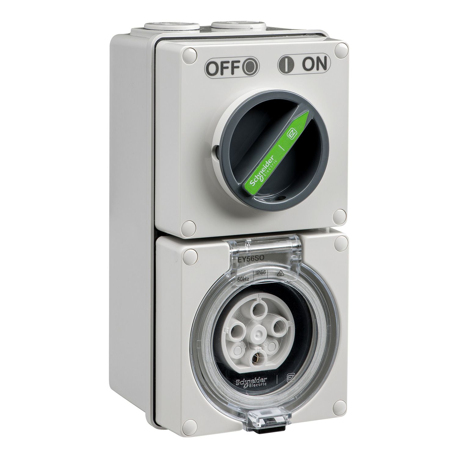 Picture of Switched Socket, Easy56, 4 Pin, 20A, 500V