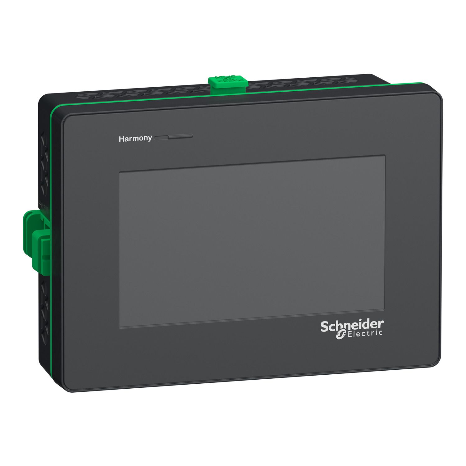 Picture of touch panel display ,Harmony STM6, 4inch wide display, 1COM, 2Ethernet, USB host and device, 24V DC
