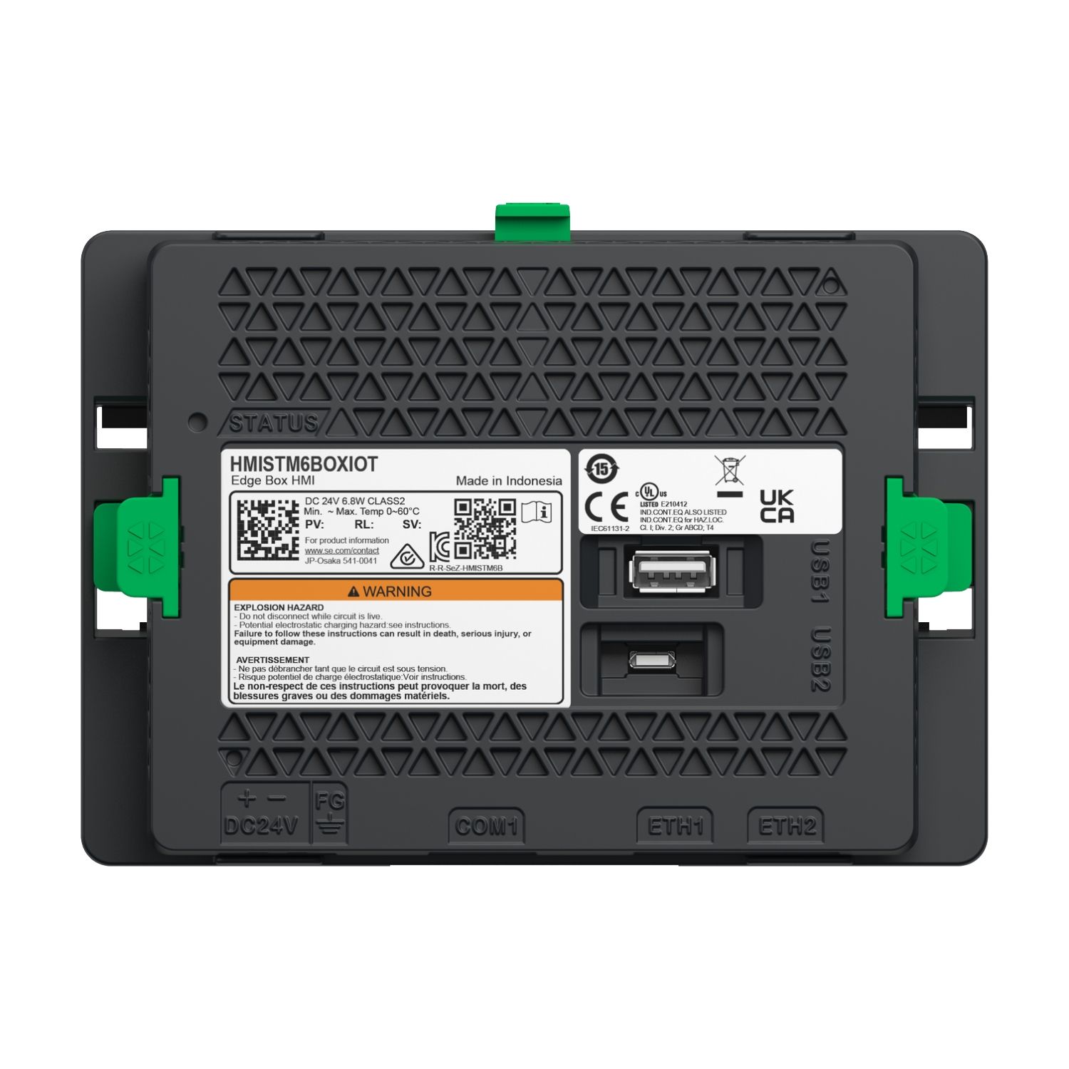Picture of Edge Box HMI, Harmony ST6, 1COM, 2Ethernet, 2 USB, 24 VDC