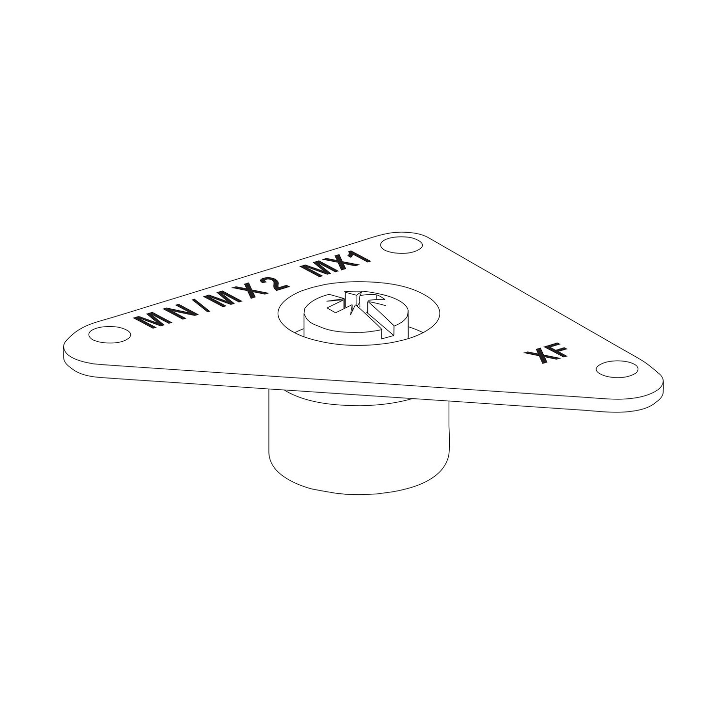 Picture of Voltage releases securing fixture, MasterPact MTZ, for voltage releases MX/XF/MN, spare part