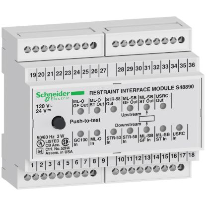 Picture of Restraint interface module (RIM) , MasterPact MTZ, ZSI zone selective interlocking, ANSI 78, spare part