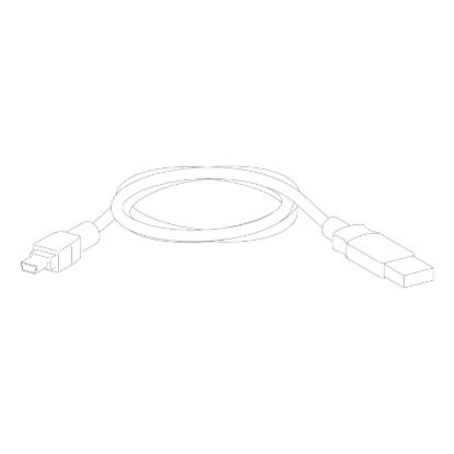 Picture of USB cable (mini USB/USB), MasterPact MTZ, for MicroLogic X control unit, spare part