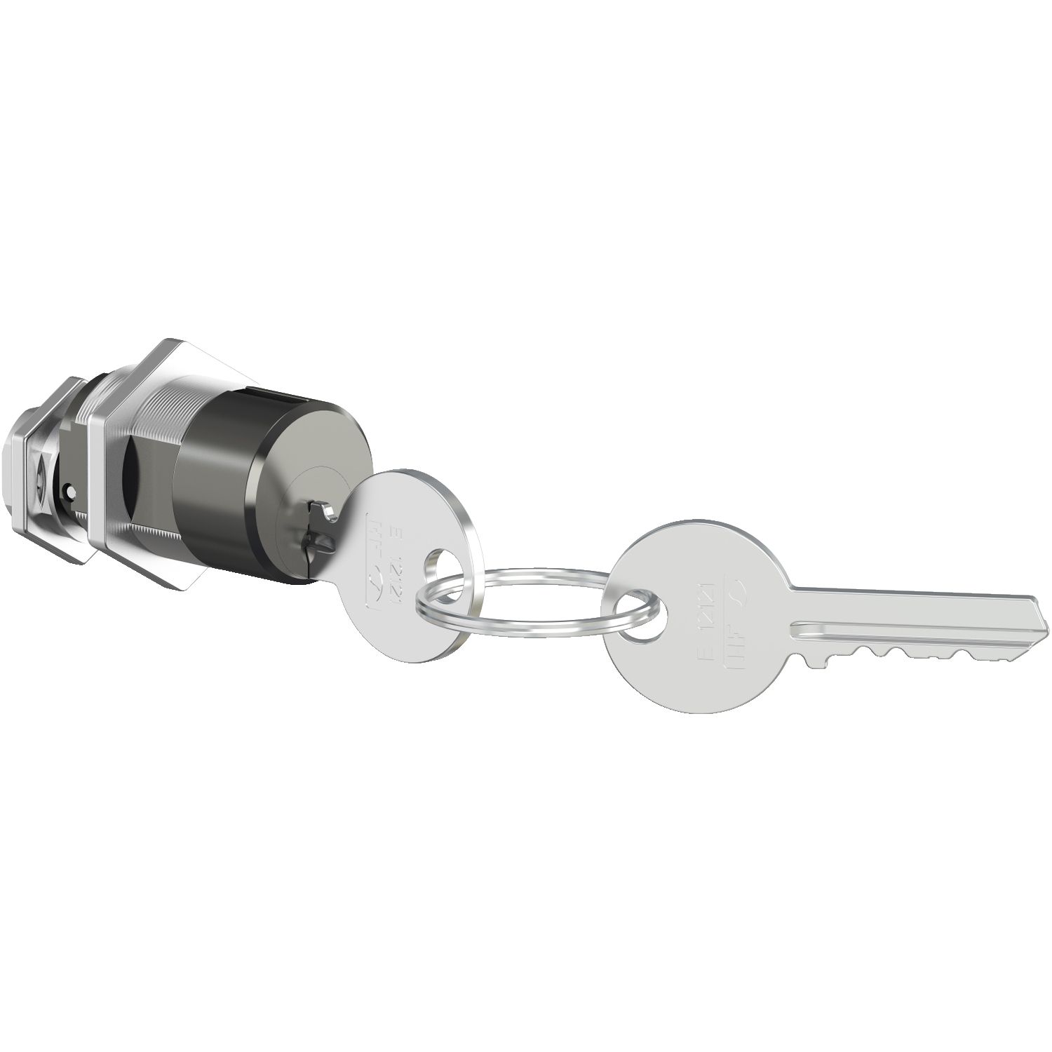 Picture of Chassis locking, MasterPact MTZ2/MTZ3 drawout, disconnected position, Ronis keylock, 1 lock with 1 key, spare part