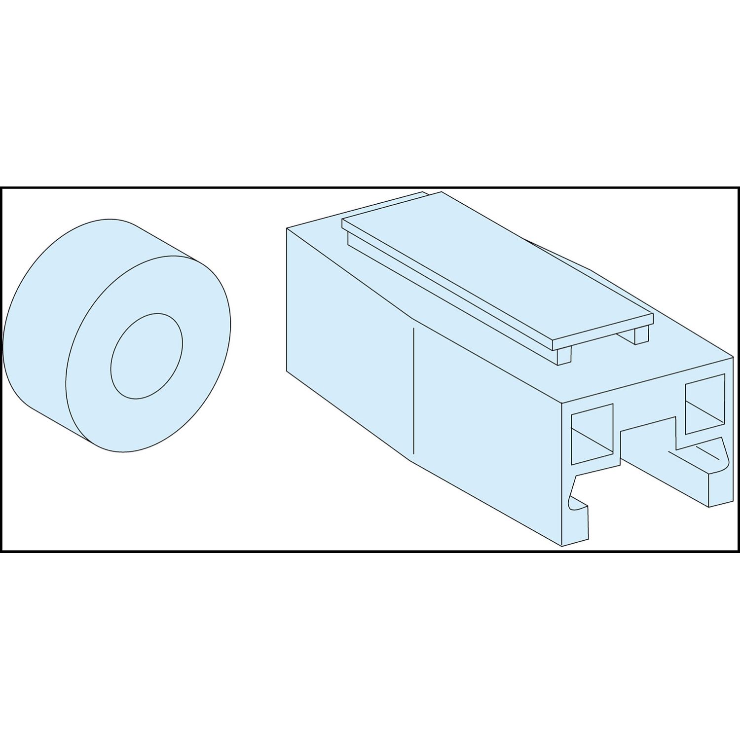 Picture of Connection, Linergy FM, 4P 200 A connection rear busbar to Linergy FM device feeder, set of 1