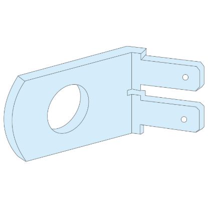 Picture of Voltage tap-off, Linergy LGYE, M10 screw fixing, for 2 clips 6.35 mm, set of 20