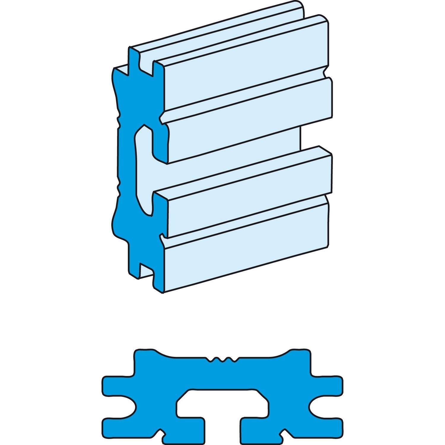 Picture of Profile busbar, Linergy LGYE, 1600A, for a horizontal installation, L2000mm