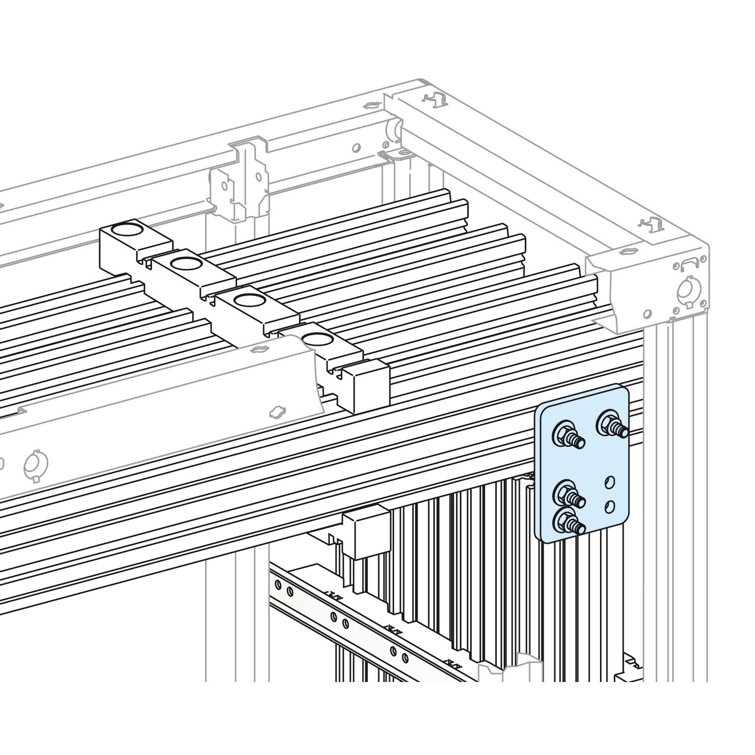 Picture of Connection, Linergy LGY, for vertical short connection 2500A