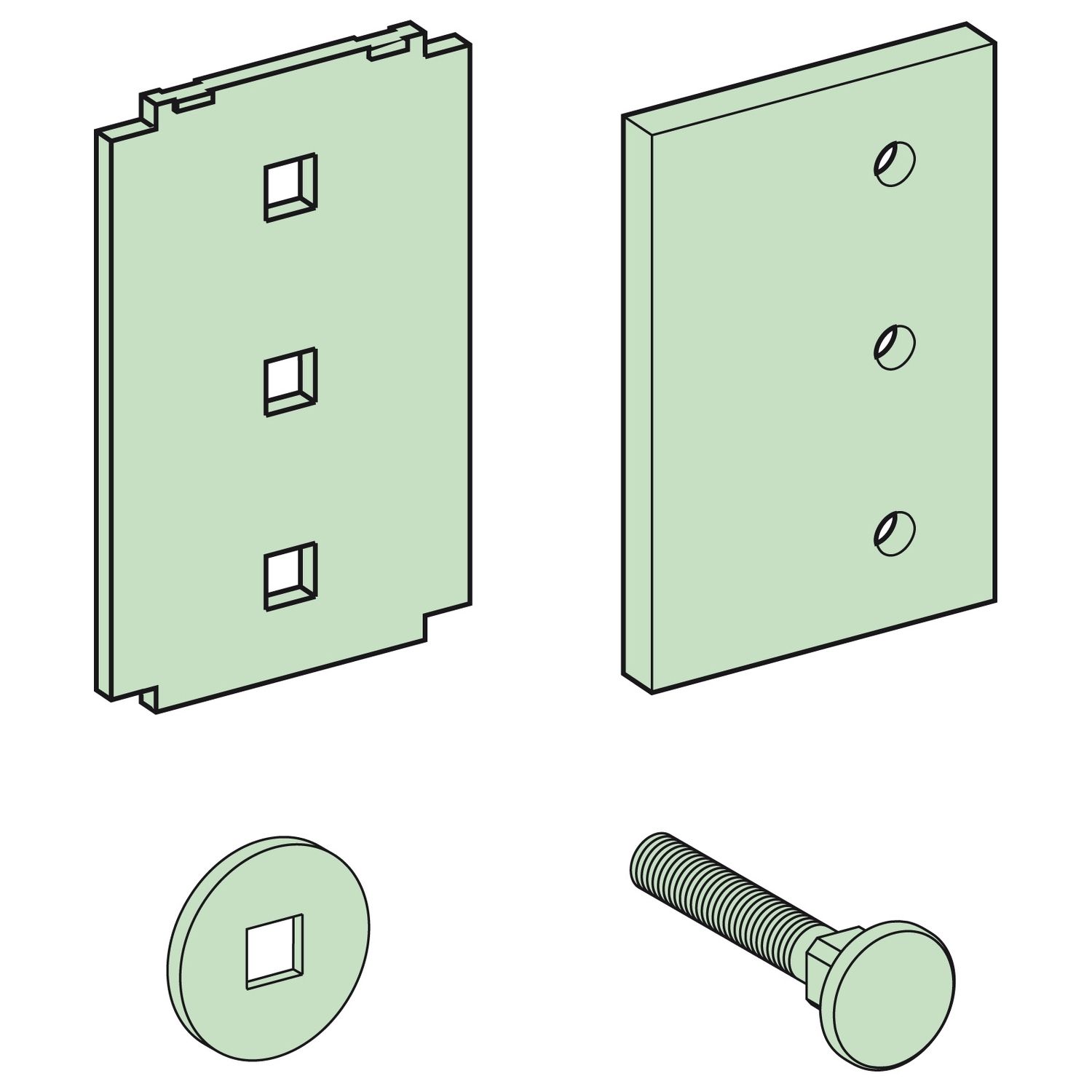 Picture of Connection adapter, Linergy BS, for 120mm busbar/Linergy BS horizontal busbars