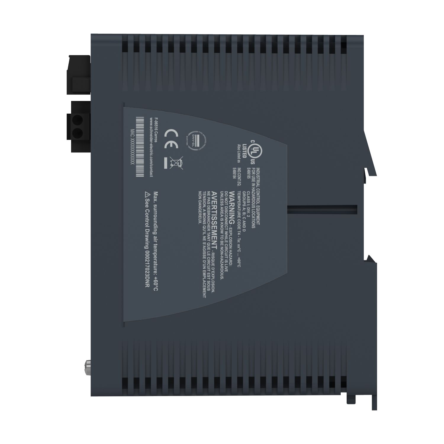 Picture of network switch, Modicon Networking, managed, 8 ports for copper