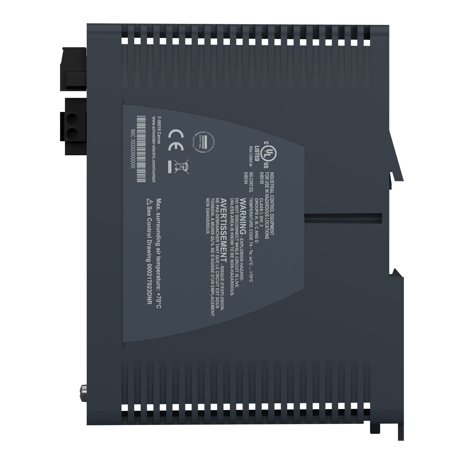 Picture of Modicon Extended Managed Switch - 8 ports for copper - Harsh