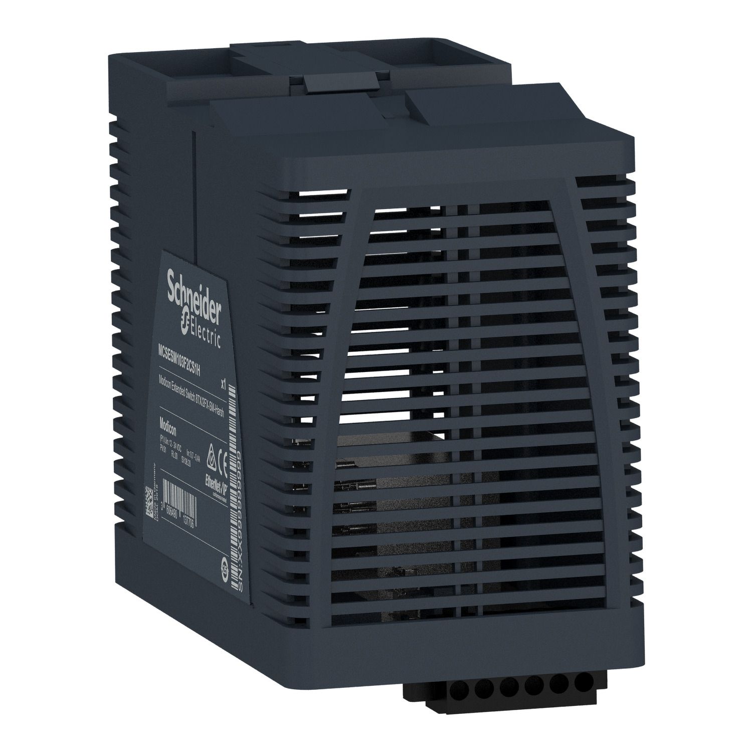 Picture of Modicon Extended Managed Switch - 8 ports for copper + 2 ports for fiber optic single-mode - Harsh