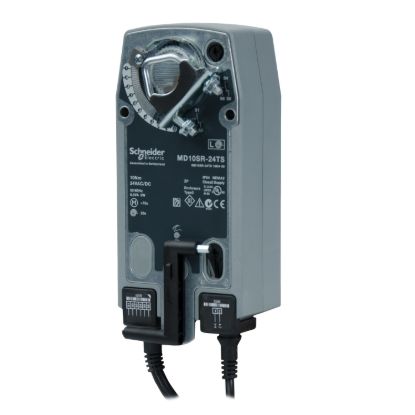 Picture of MD10-SR Damper Actuator, 2-Position, Spring Return, 24Vac/Vdc, Dual lead, 10Nm, IP54