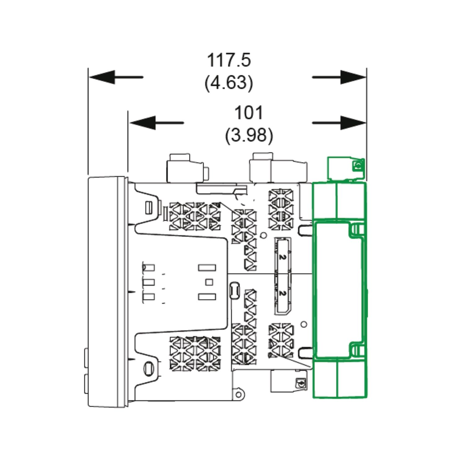 Picture of PowerLogic PM8000 - Communication Module - RS-485 4-wire module