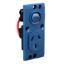 Picture of Single Switched Socket Module - "O" Style, Medilec, 10A Double Pole - Vertical