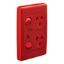 Picture of Twin Switch Socket Outlet, Medilec, 250V, 10A, 2 Gang, 1 Pole, Vertical