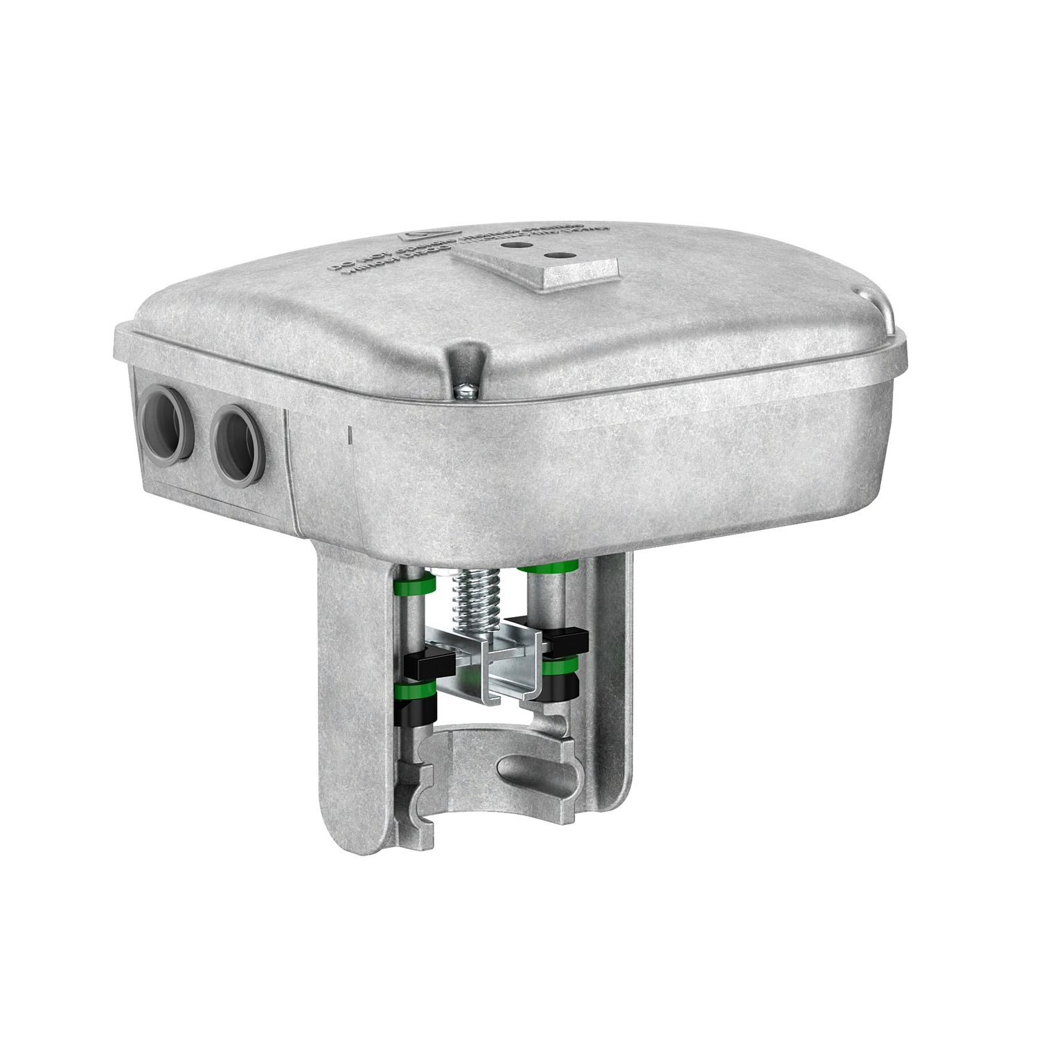 Picture of SpaceLogic MP500C-SR Actuator for PIBCV Valves, Multi-Signal Control, Spring Return DOWN (Closed Valve), 24Vac/dc, Terminal Block Conn., 500N, IP54