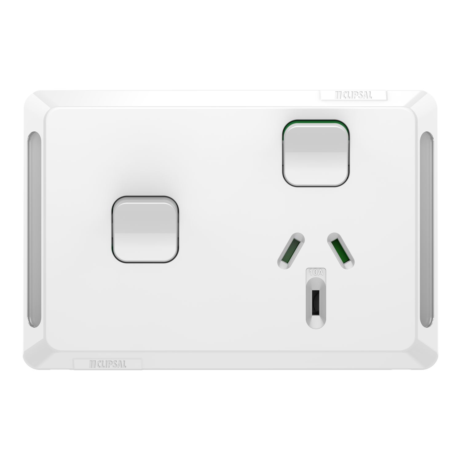 Picture of Single Power Point, Pro Series, Horizontal Mount, 1Ex20A, 10A, 250V