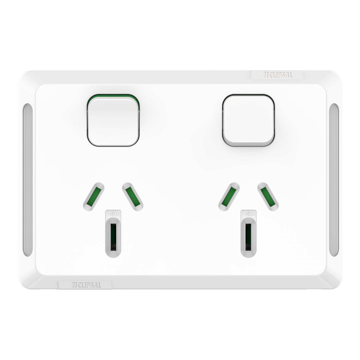 Picture of Twin Power Point, Pro Series, Horizontal Mount, 250V, 15A