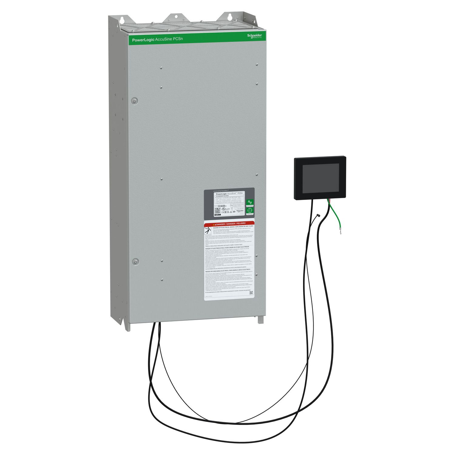 Picture of PCSN active harmonic filter 60 amp 208-415 VAC - wall-mounted, IP00 enclosure