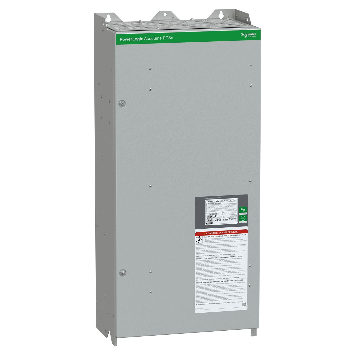 Picture of PCSN active harmonic filter 60 amp 208-415 VAC - wall-mounted, IP00 enclosure