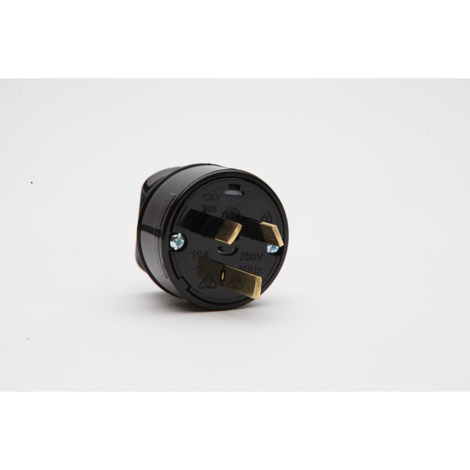 Picture of Back Entry Rewireable Heavy Duty Plug; 10A, Black