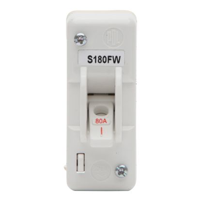 Picture of Front Wiring Mains Switch, S Series, 80A/M200, 50 Hz, 1P, White