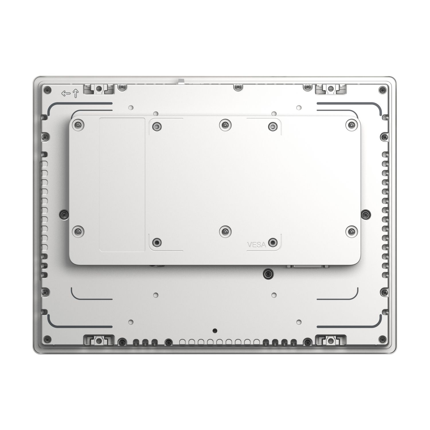 Picture of 12.1 Industrial FPM, FP6000, XGA, 16M colors, Analog Multi Touch (2 points), Front USB A/micro-B, DVI, USB Type B, 24V DC