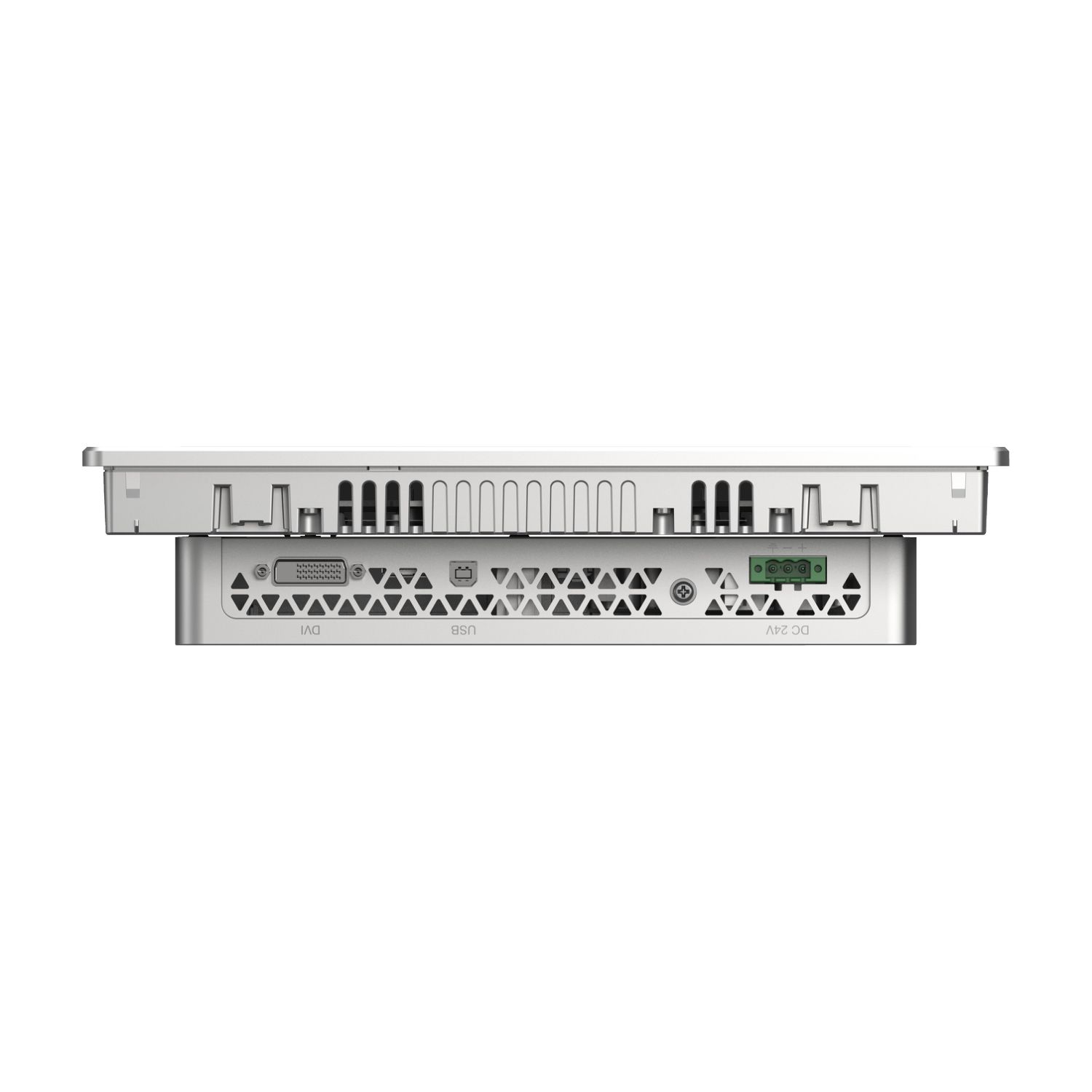 Picture of 12.1 Industrial FPM, FP6000, XGA, 16M colors, Analog Multi Touch (2 points), Front USB A/micro-B, DVI, USB Type B, 24V DC