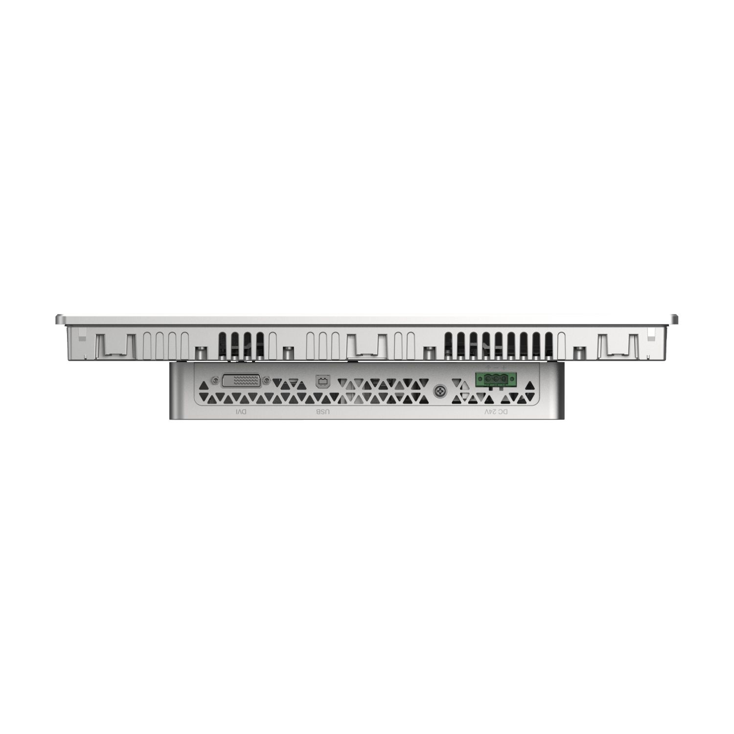 Picture of 15.0 Industrial FPM, FP6000, XGA, 16M colors, Analog Multi Touch (2 points), Front USB A/micro-B, DVI, USB Type B, 24V DC