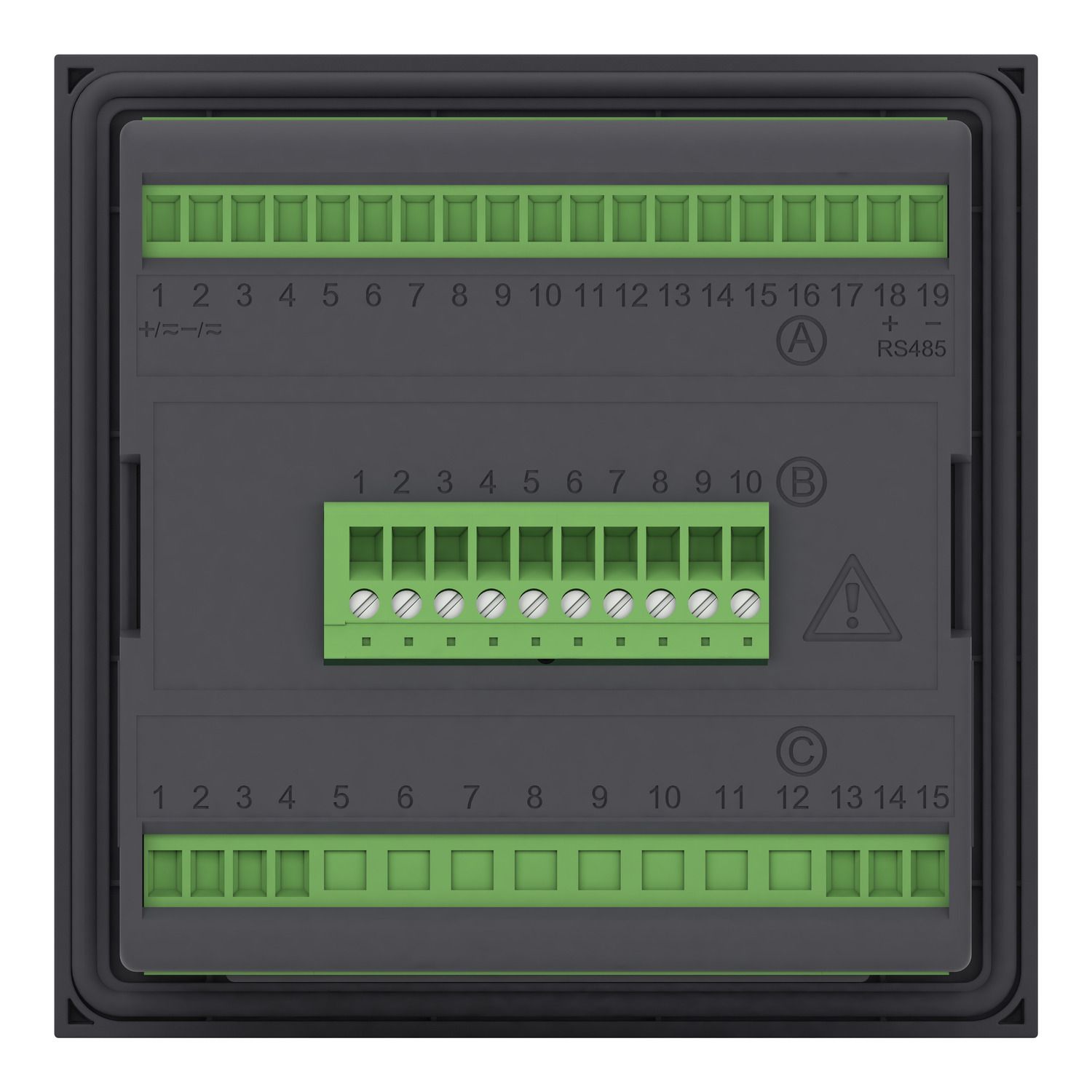 Picture of protection relay PowerLogic P1F 90-250V 3CT 1Io: 0.05-12IN 8DI-6DO RS485 USB
