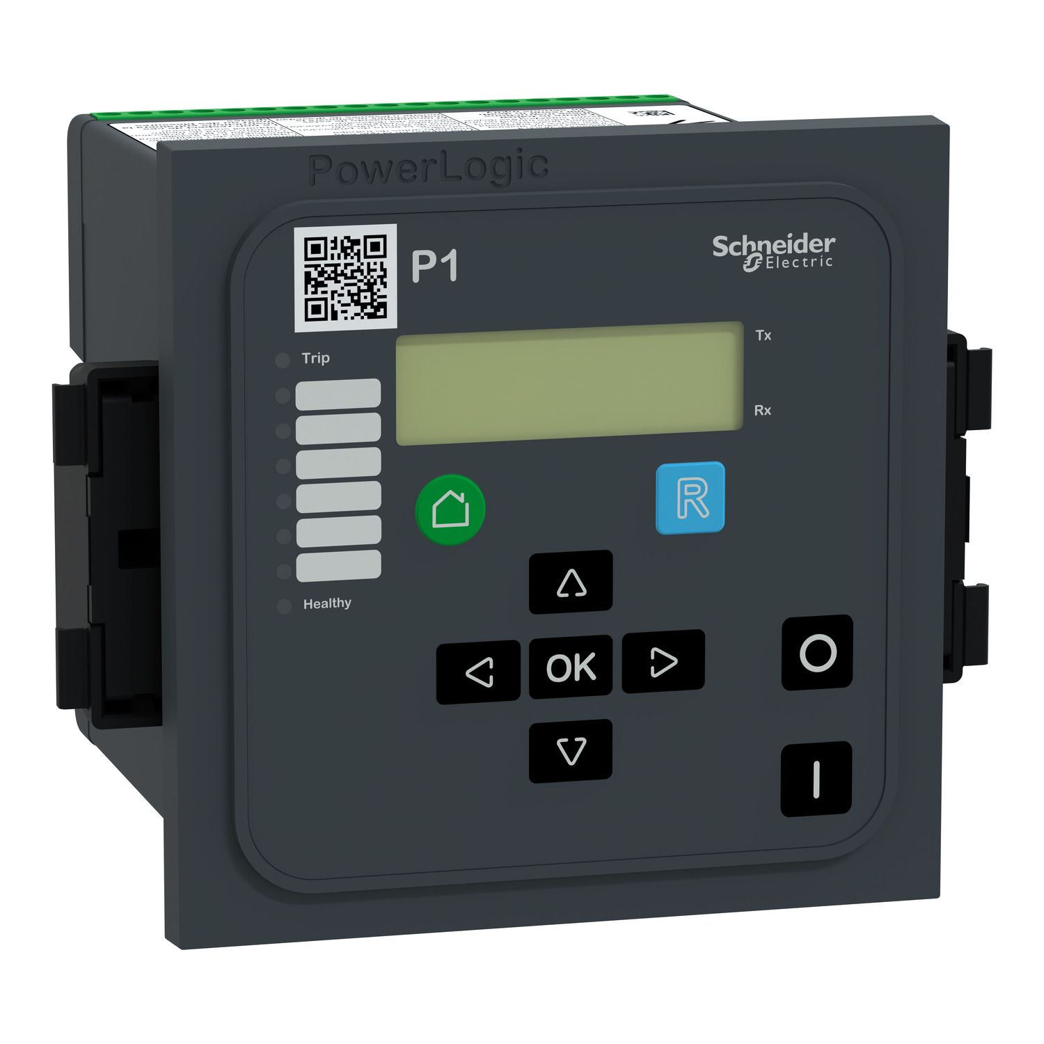 Picture of protection relay PowerLogic P1V 24-250V 3VT: 220-480V 0DI-4DO
