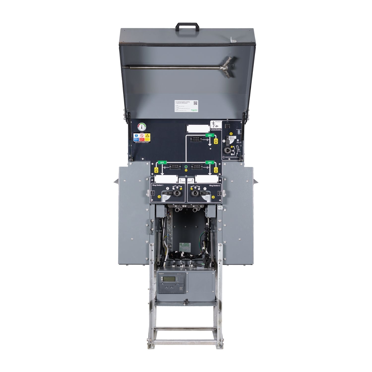 Picture of RMU, Ringmaster, RMU 200A 13.8kV, 21kA/3s, 95kV BIL, VIP400, shunt trip, VPIS, motor provision