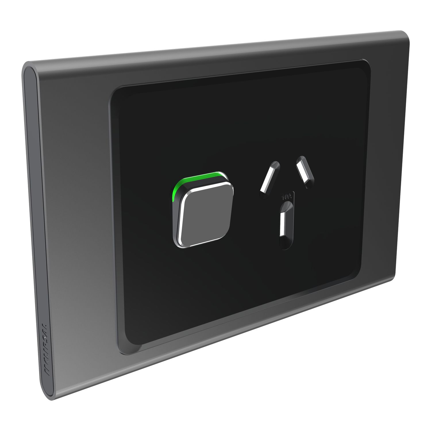 Picture of Styl Single Power Point Skin, Clipsal Iconic, Horizontal Mount, 250V, 10A