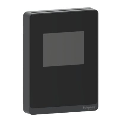 Picture of Sensor, SpaceLogic SLP Series, humidity, room, temperature, color touchscreen, BACnet MSTP/Modbus, optimum black housing