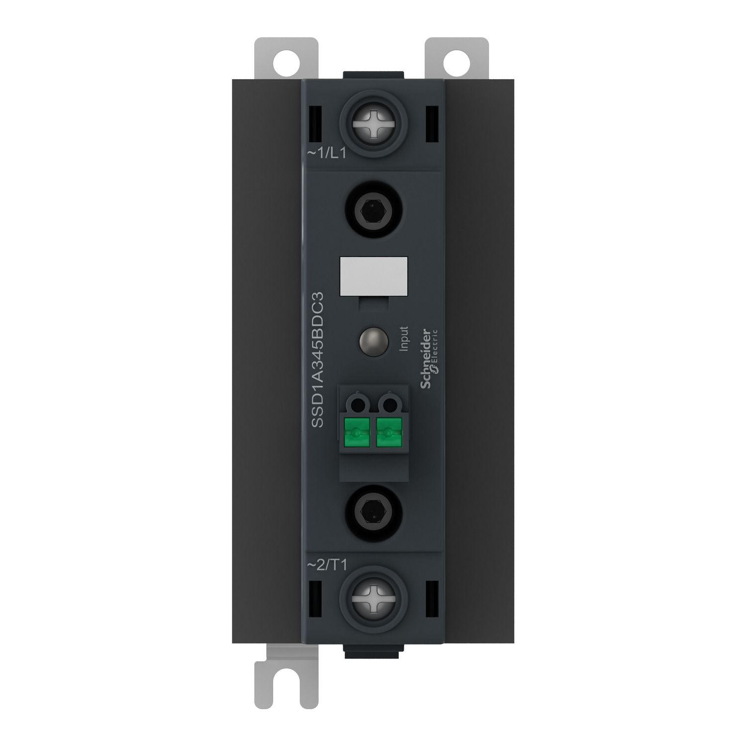 Picture of DIN rail mount relay, Harmony Solid State Relays, 45A, zeroVoltage switching, contactor configuration , input 4 to 32V DC, output 48 to 600V AC