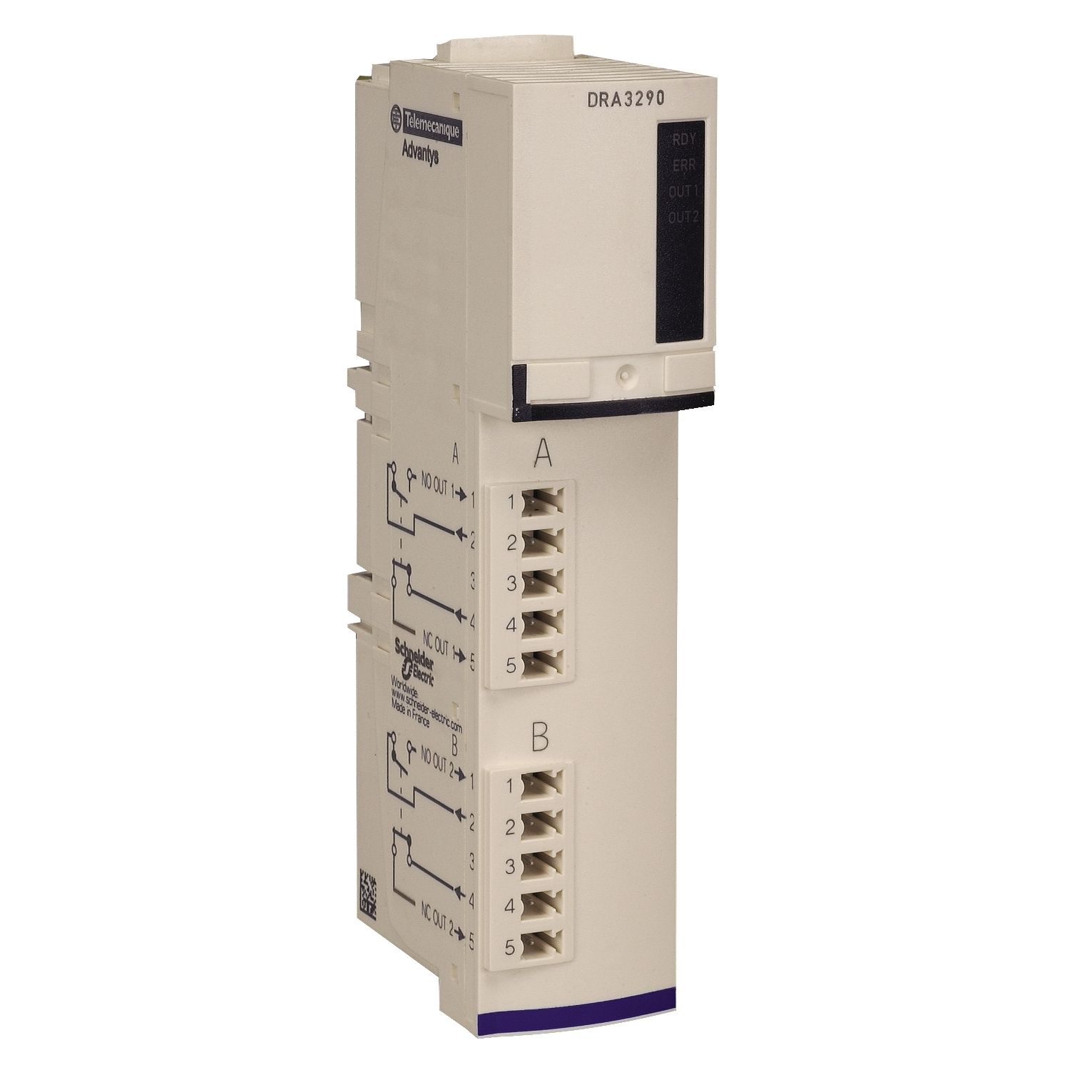 Picture of standard digital output kit, Modicon STB, 24V DC, 2 relay output
