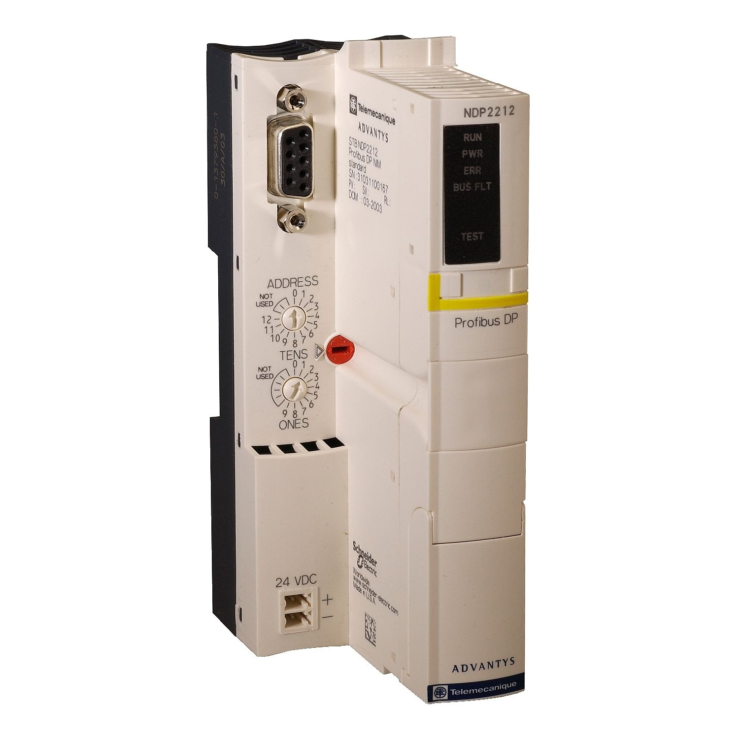Picture of network interface module, Modicon STB, standard, Fipio, 1Mbps