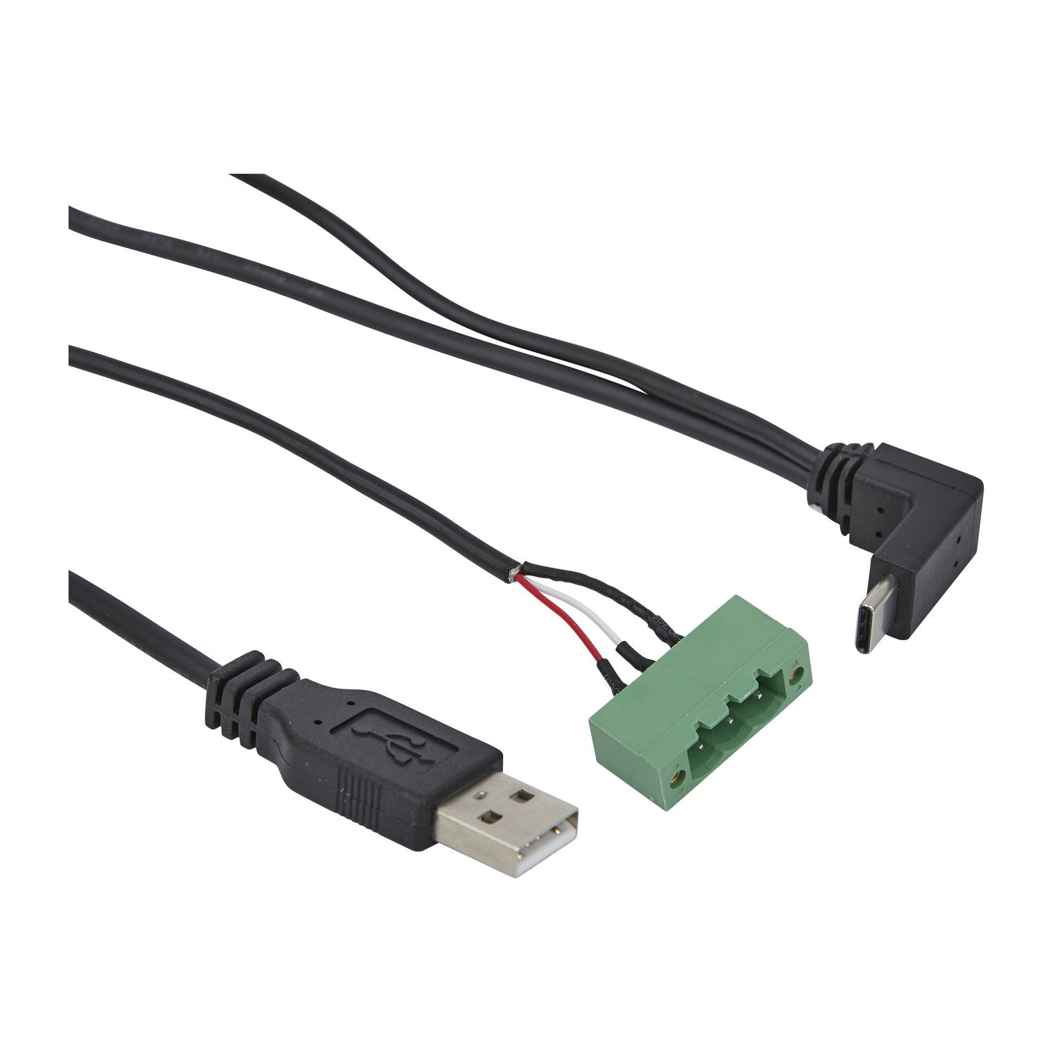 Picture of USB-C cable, SpaceLogic HMI, Y-shaped, 1.35m (4.43ft), 24VDC, for AS/AS-P/AS-B