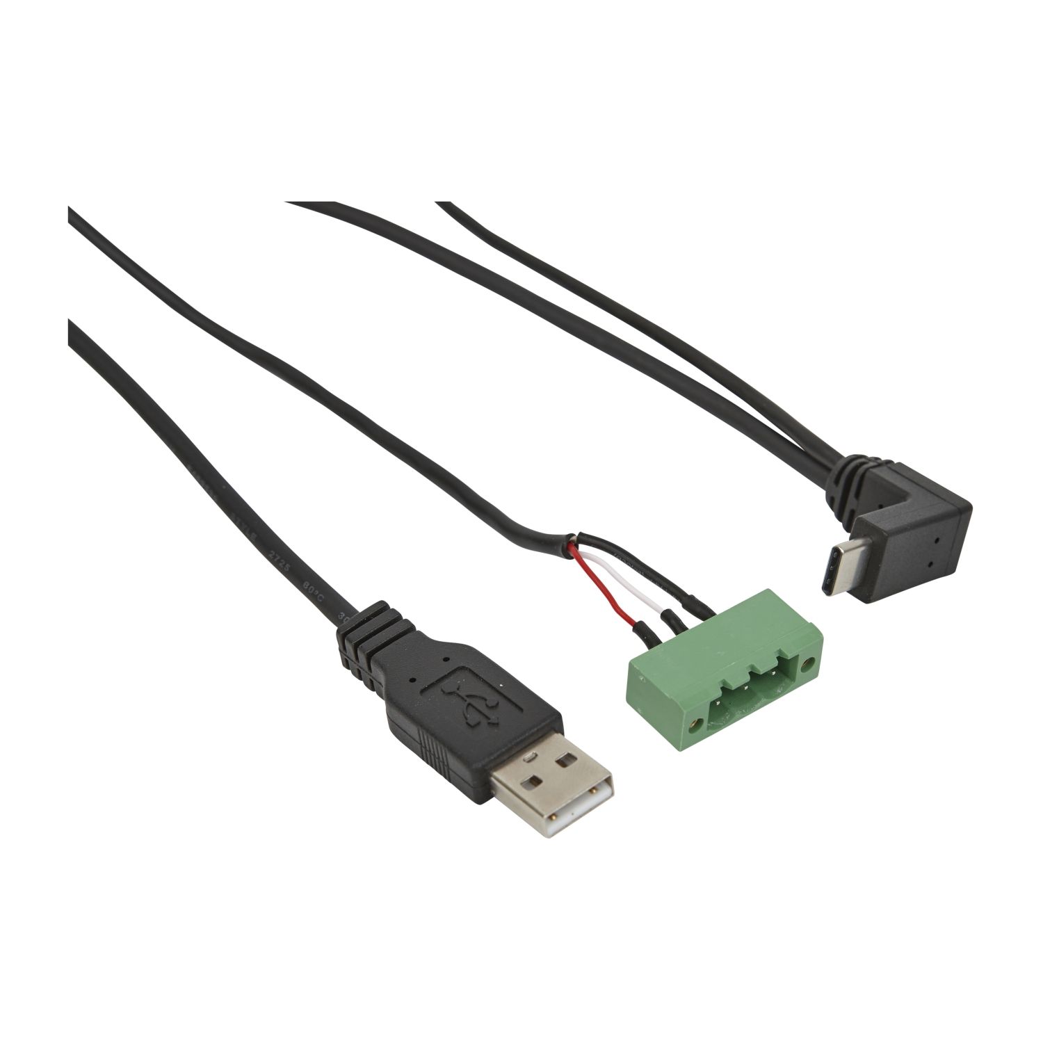 Picture of USB-C cable, SpaceLogic HMI, Y-shaped, 2.85m (9.35ft), 24VDC, for AS/AS-P/AS-B