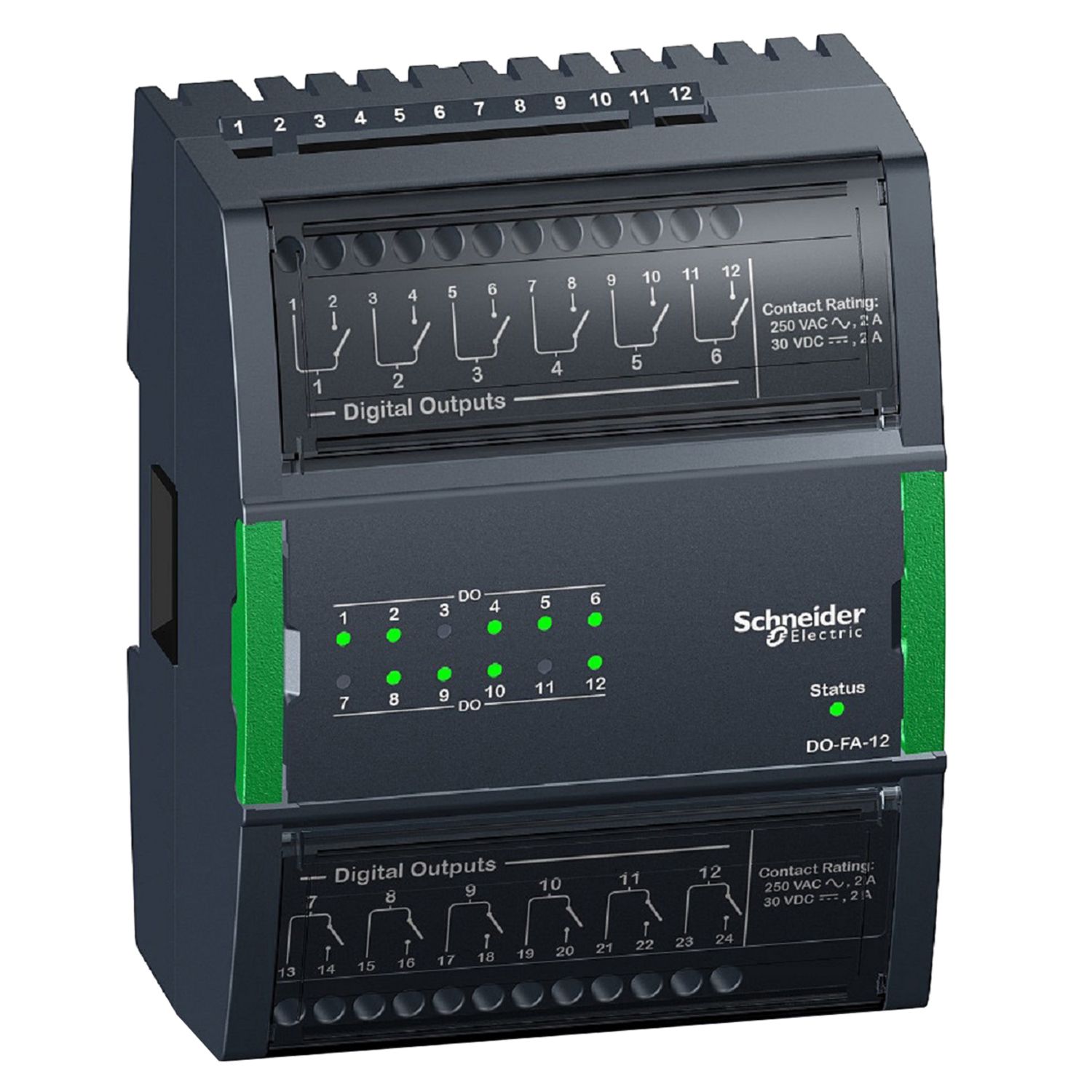 Picture of Central I/O module, SpaceLogic, 12 Form A digital outputs