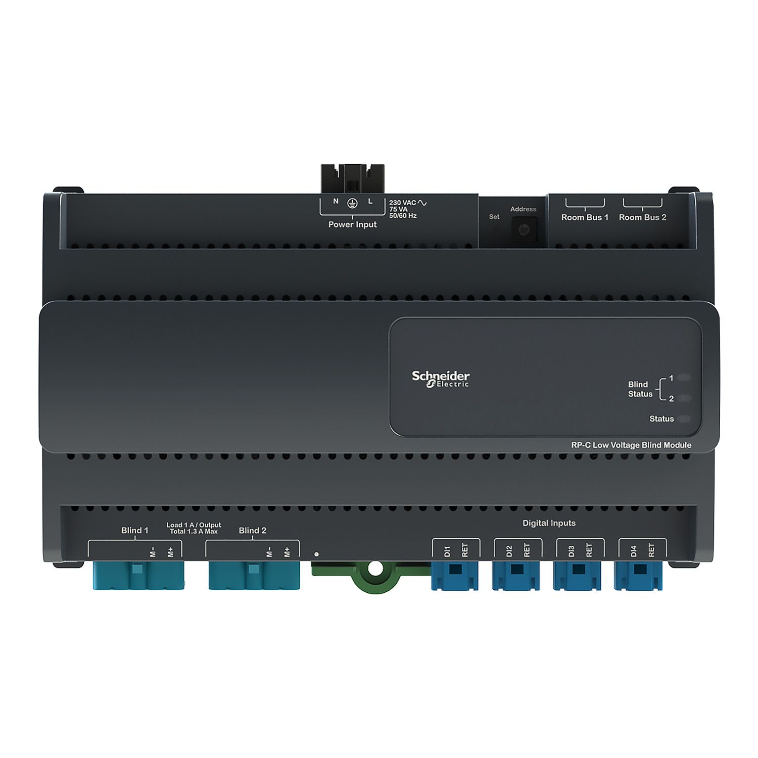 Picture of Blind output expansion module, SpaceLogic RP Expansion Modules, 2 channel, low voltage