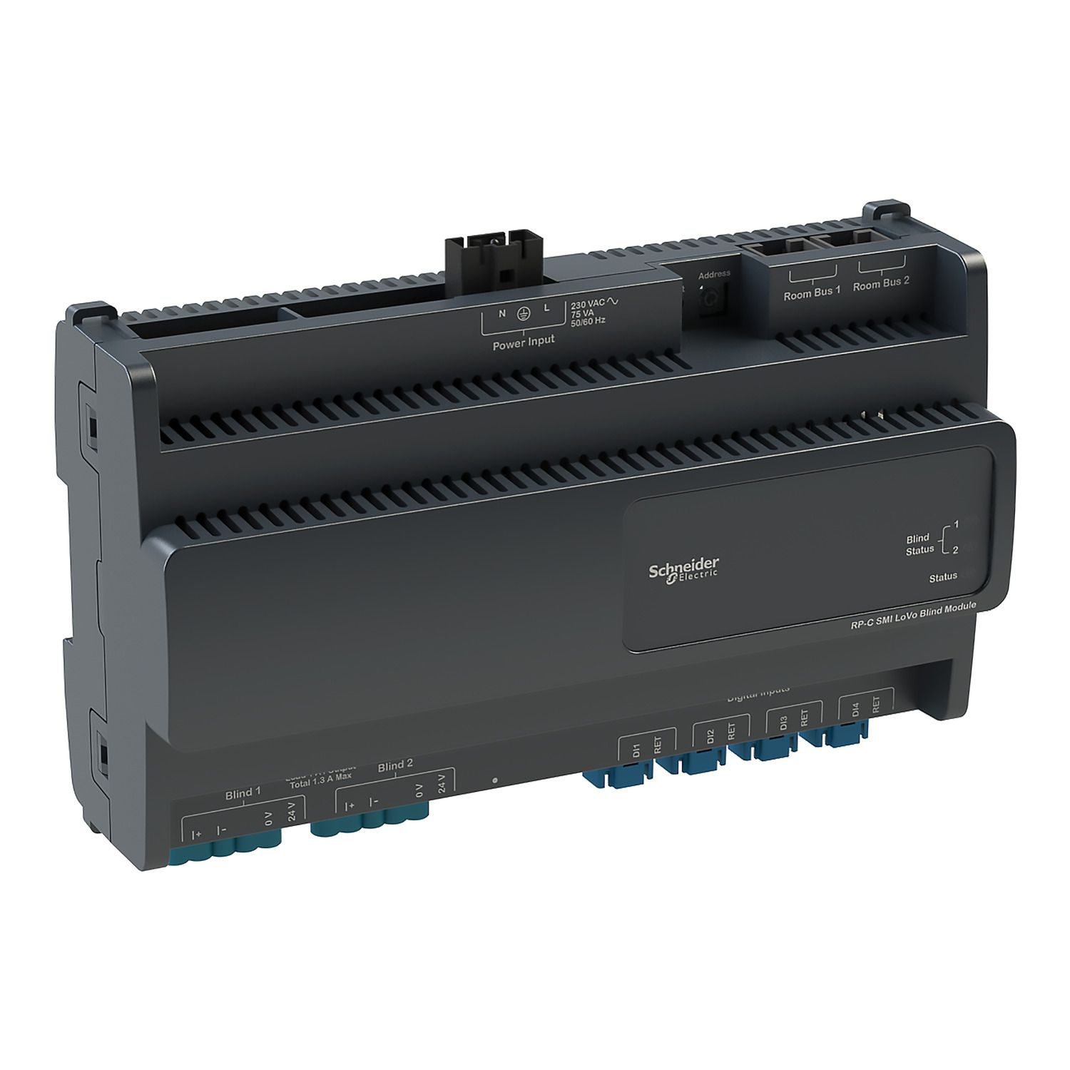 Picture of Output blind type SMI expansion module, SpaceLogic RP Expansion Modules, 2 channel, low voltage