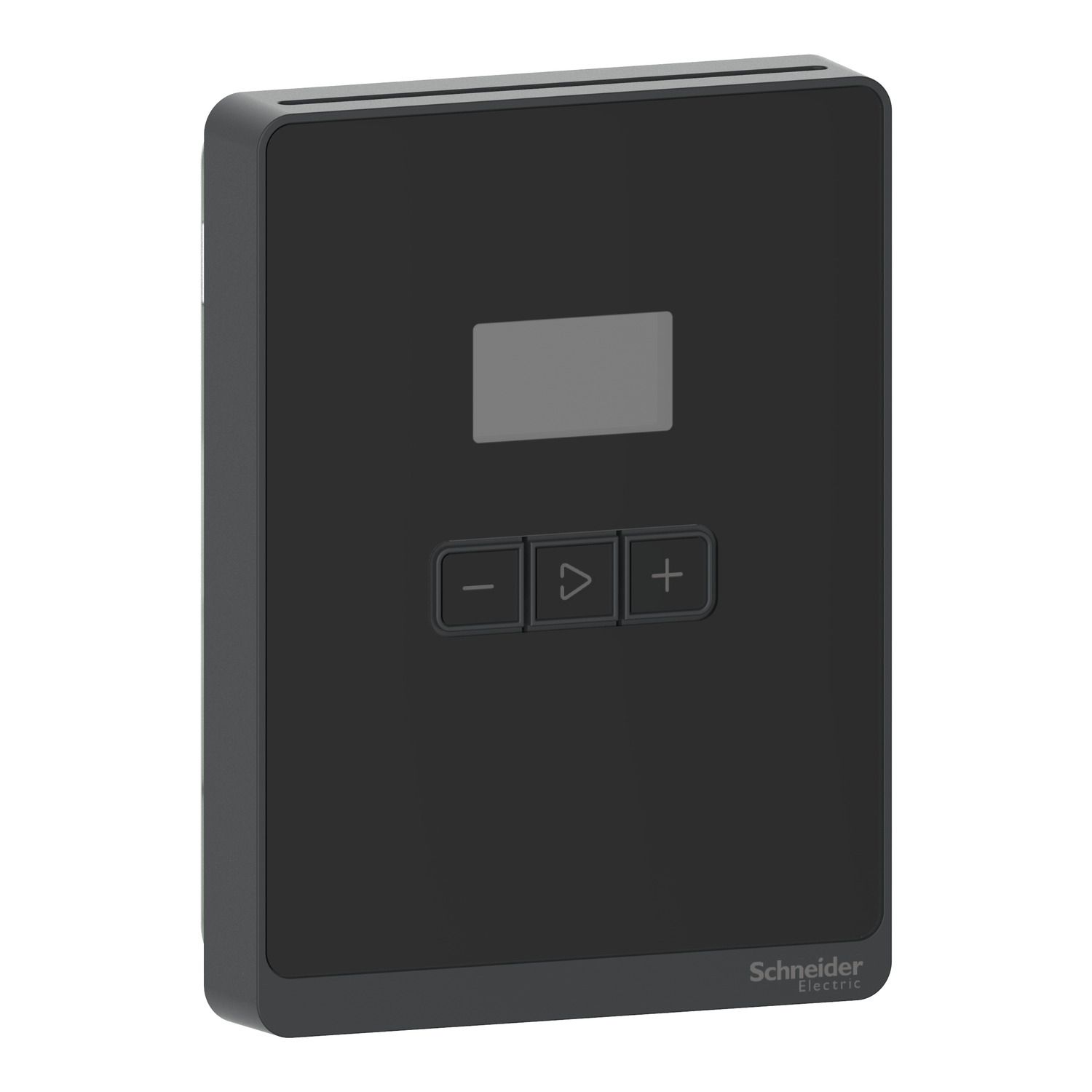 Picture of SmartX Temperature Sensor, 3 Buttons/LCD, Setpoint, with Optimum Black Cover
