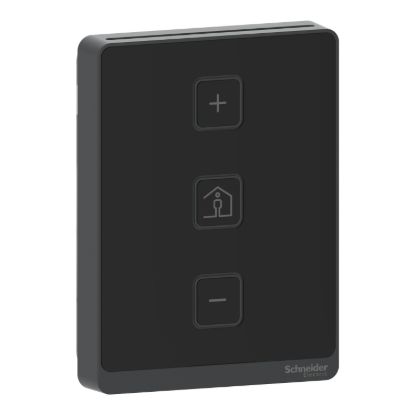 Picture of SmartX Cover Plate, for Sensor Base, 3 Buttons, No Display, Setpoint, Override, Optimum Black Cover