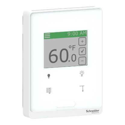 Picture of SmartX Cover Plate, for Sensor Base, Touchscreen, with 4 Buttons Light/Blind, PIR, Optimum White Cover